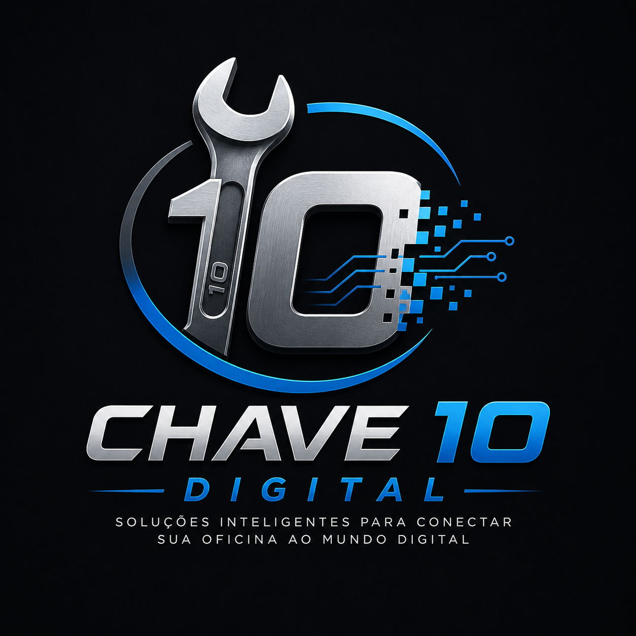 Chave 10 Digital - Logotipo completo